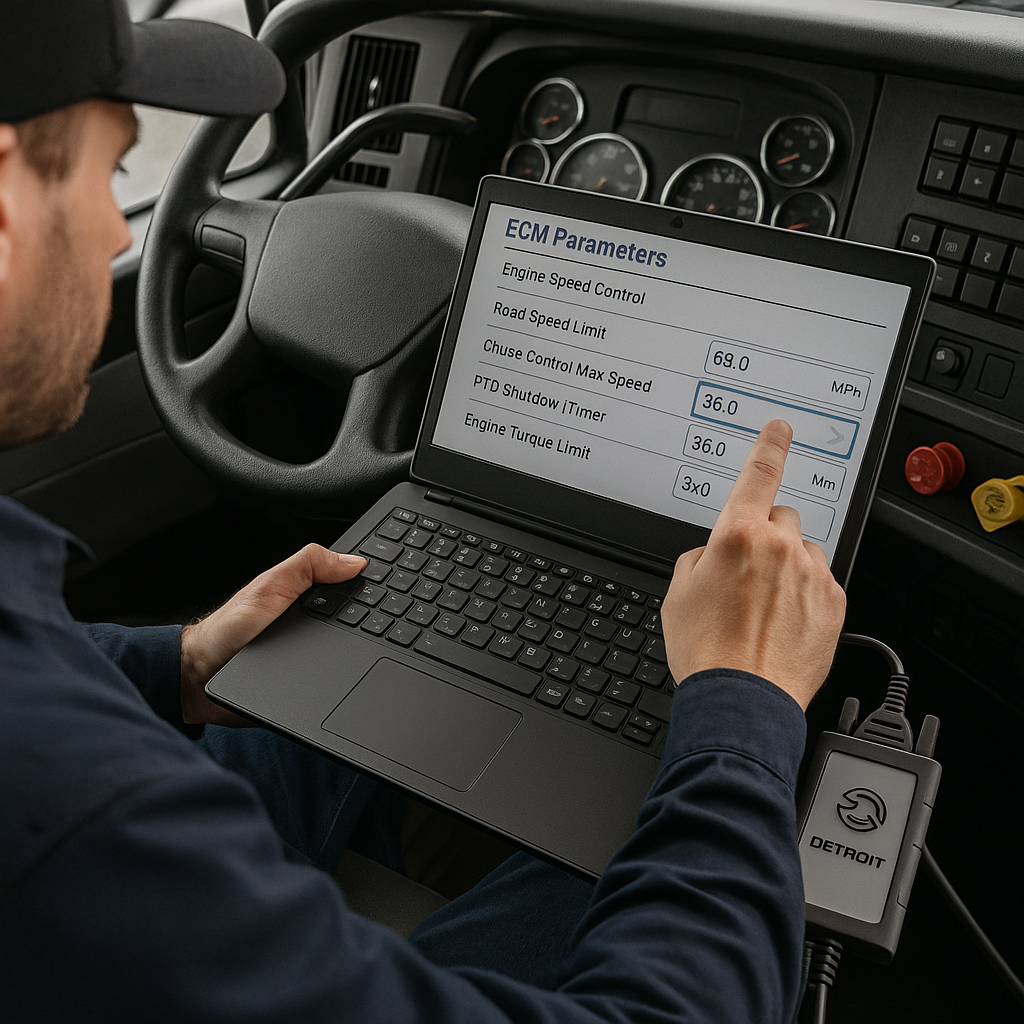 How to Change Parameters on Detroit Diesel Engines Safely