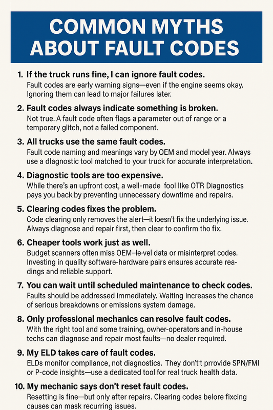 11 Fault Code Myths Debunked – What Technicians Really Need to Know