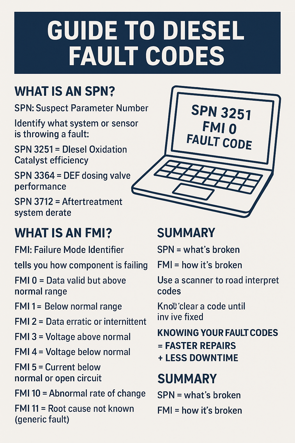 Diesel Fault Codes Explained: SPN & FMI Meaning Made Simple – NoFeeDiesel