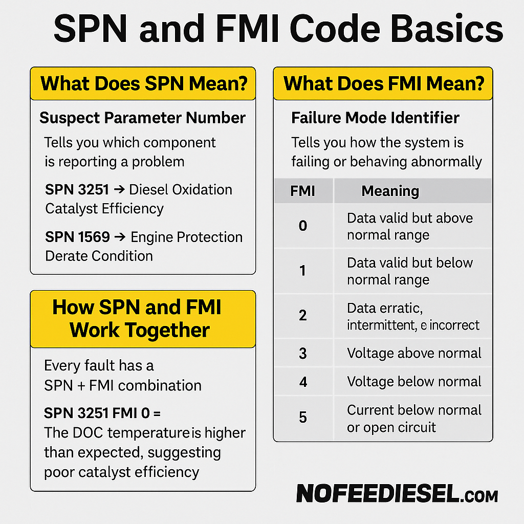 SPN FMI Fault Codes Explained – What Diesel Technicians Need to Know