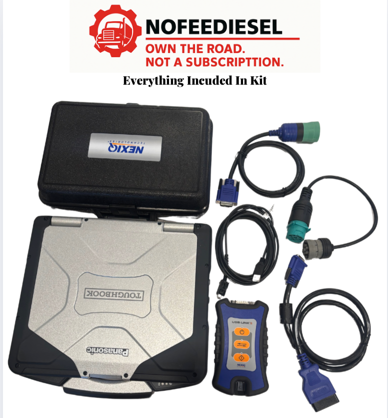 Complete diesel scanner setup for heavy-duty trucks